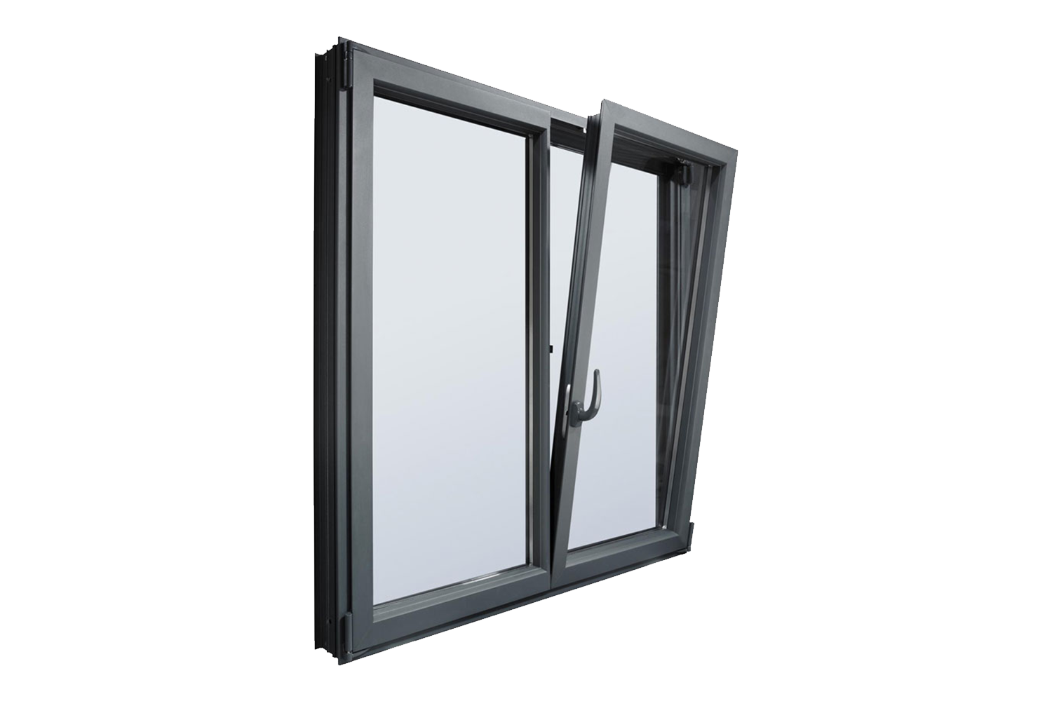 Cửa sổ bật nhôm kính K34